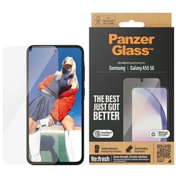 PanzerGlass Ultra-Wide Fit Sam A55 5G A556 Protecție ecran Easy Aligner inclus 7358