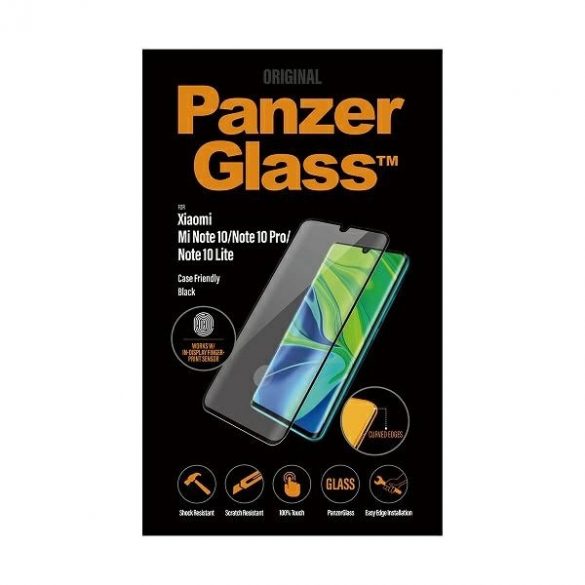 PanzerGlass Curved Regular Redmi Note 10 /Note10 Pro/Note10 Lite Case Friendly Finger Print czarny/negru