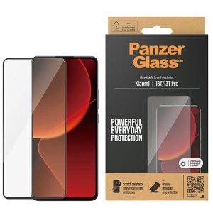 PanzerGlass Ultra-Wide Fit Xiaomi 13T / 13T Pro Protectie ecran Antibacterian czarny/negru 8069