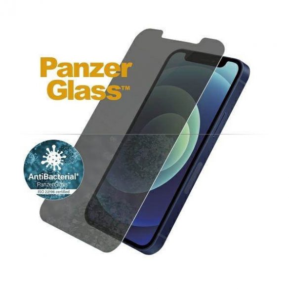 Panzer sticlă Standard Super+ iPhone 12 Mini Privacy Antibacterian ecran protector