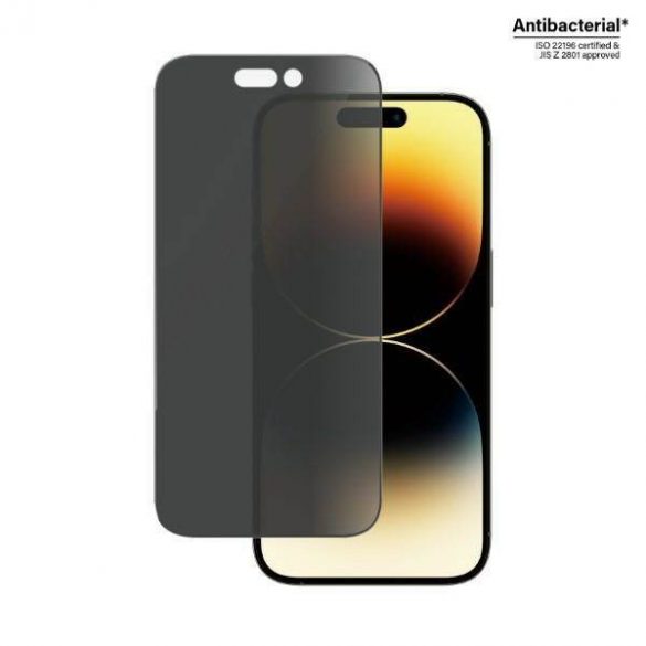 PanzerGlass Ultra-Wide Fit iPhone 14 Pro 6,1" Protecție pentru ecran de confidențialitate Protector de ecran antibacterian P2772