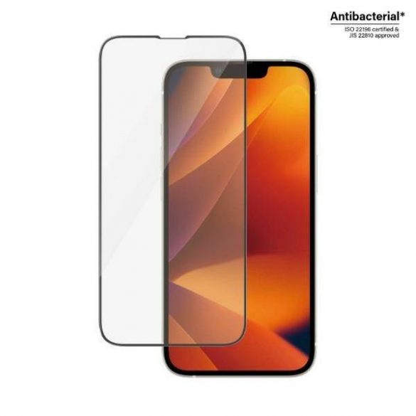 PanzerGlass Ultra-Wide Fit iPhone 14 / 13 Pro / 13 Protecție pentru ecran de confidențialitate de 6,1" Aliniere ușor antibacterian inclus Protector de ecran P2783