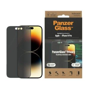 PanzerGlass Ultra-Wide Fit iPhone 14 Pro 6,1" Protecție pentru ecran de confidențialitate Antibacterian Easy Alineer inclus Protector de ecran P2784