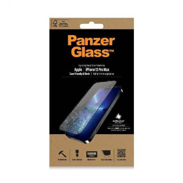 PanzerGlass E2E Microfracture iPhone 13 Pro Max 6,7" Protector de ecran antibacterian antibacterian Pro2746