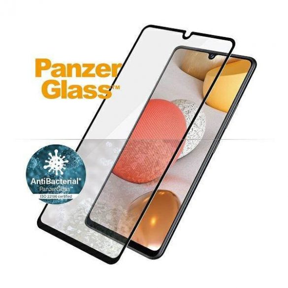 PanzerGlass E2E Super+ Samsung A42 5G A426 Protector de ecran antibacterian antibacterian pentru carcasa neagra