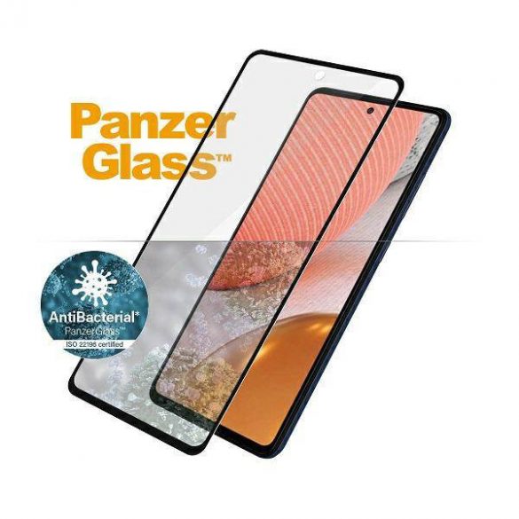 PanzerGlass E2E Microfracture Samsung A72 A725 Protector de ecran antibacterian pentru carcasa prietenoasa/negru