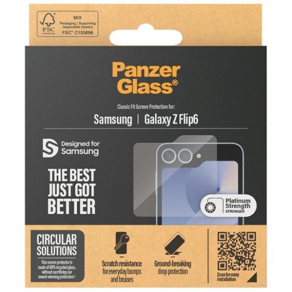 PanzerGlass Classic Fit Sam Z Flip6 F741 Protectie ecran 7368