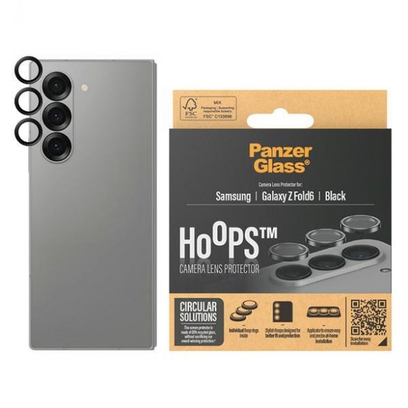 PanzerGlass Hoops Camera Sam Z Fold6 F956 7373 inelele optice cu cerc de protecție a obiectivului camerei