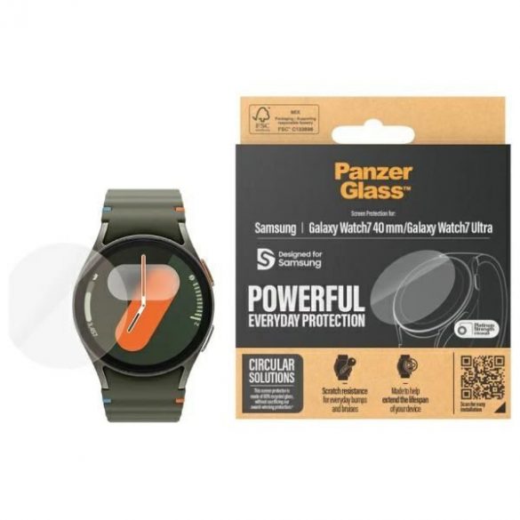 PanzerGlass sticlă călită pentru Samsung Galaxy Watch 7 (40mm)