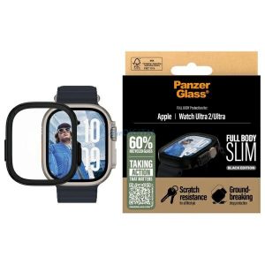 PanzerGlass Full Body Slim sticlă temperată cu ornamente negre Apple Watch Ultra/Ultra2 (49mm)