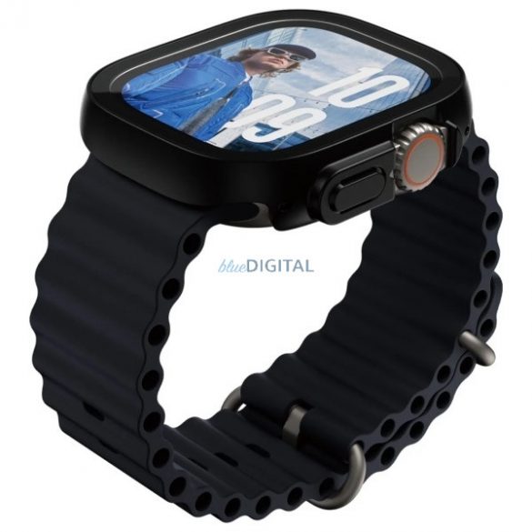 PanzerGlass Full Body Slim sticlă temperată cu ornamente negre Apple Watch Ultra/Ultra2 (49mm)