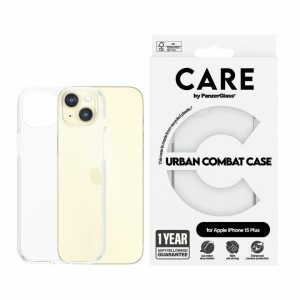 Husă CARE by PanzerGlass Urban Combat iPhone 15 Plus 6,7" przezroczysty/transparent 1423