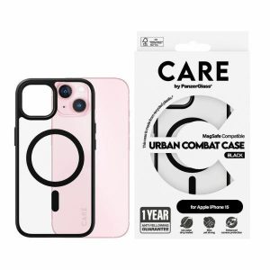 Husă CARE by PanzerGlass Urban Combat iPhone 15 6,1" MagSafe czarny/negru 1425