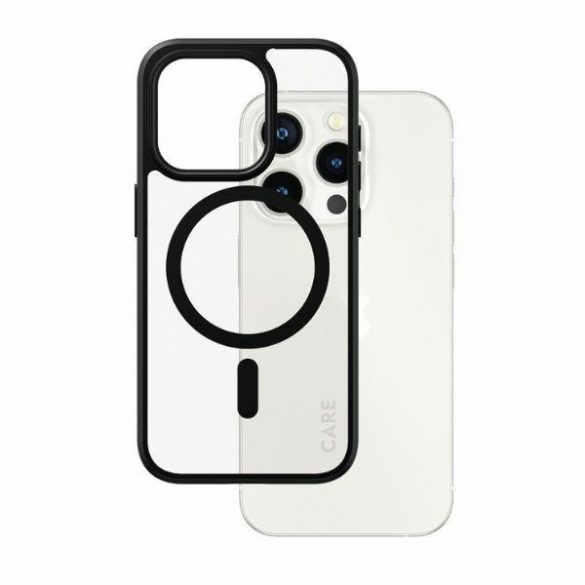 Husă CARE by PanzerGlass Urban Combat iPhone 15 Pro 6,1" MagSafe czarny/negru 1426