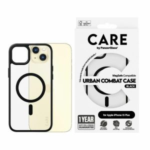 Husă CARE by PanzerGlass Urban Combat iPhone 15 Plus 6,7" MagSafe czarny/negru 1427