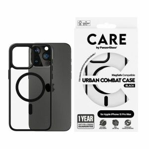 Husă CARE by PanzerGlass Urban Combat iPhone 15 Pro Max 6,7" MagSafe czarny/negru 1428