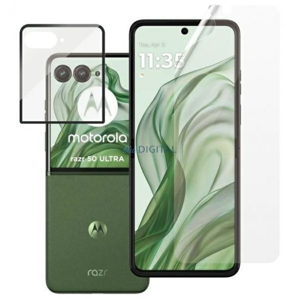 SAFE by PanzerGlass Ultra-Wide Fit Sticlă temperată pentru Motorola Razr 50 Ultra