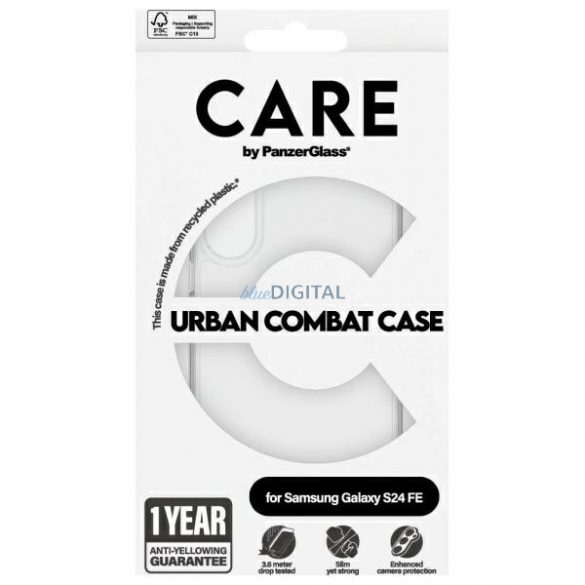 CARE by PanzerGlass Urban Combat Carcasă compatibilă cu MagSafe Samsung Galaxy S24 FE - transparent