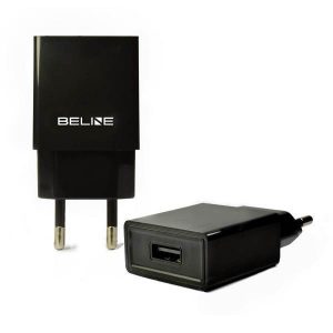 Ład. siec. Beline 1xUSB 1A negru/ negru (numai capul)