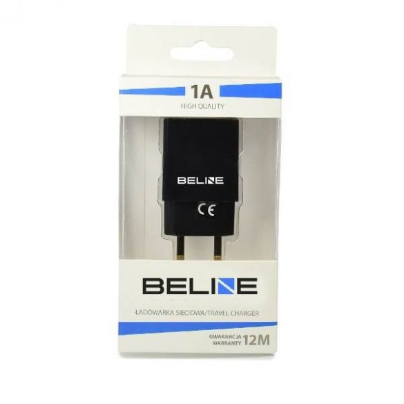 Ład. siec. Beline 1xUSB 1A negru/ negru (numai capul)