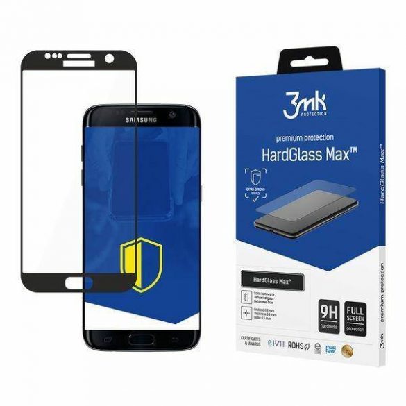 3MK HardGlass Max Samsung G935 S7 Edge czarny/negru, FullScreen Glass protector de ecran