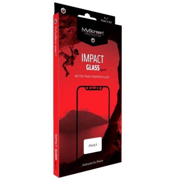 Protector de ecran MS ImpactGLASS Edge 3D iPhone 7/8 czarny/negru HybrydGlass 8H