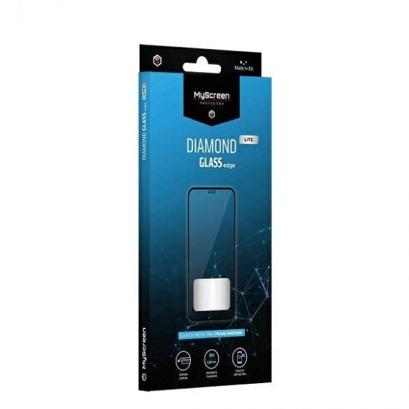 Protector de ecran MS Diamond Glass Edge Lite FG iPhone 12 Mini 5,4" czarny/negru Full Glue