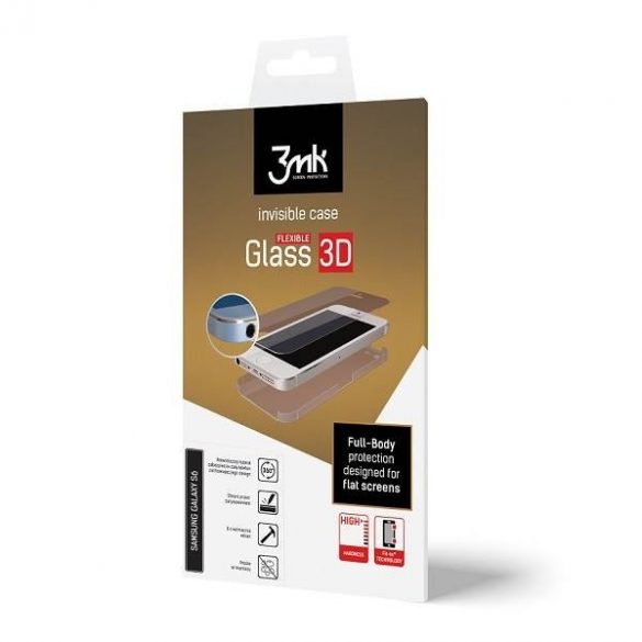 3MK protecțiede ecran flexibil 3D Samsung A8 A530 2018 Hybrid Glass+Foil