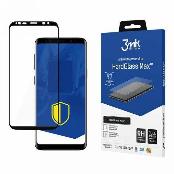 3MK HardGlass Max Samsung G960 S9 czarny/negru, FullScreen Glass protector de ecran