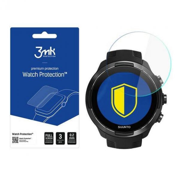 3MK Sticlă flexibilă Watch Suunto 9 Folie sticlă Hybrid ecran protector