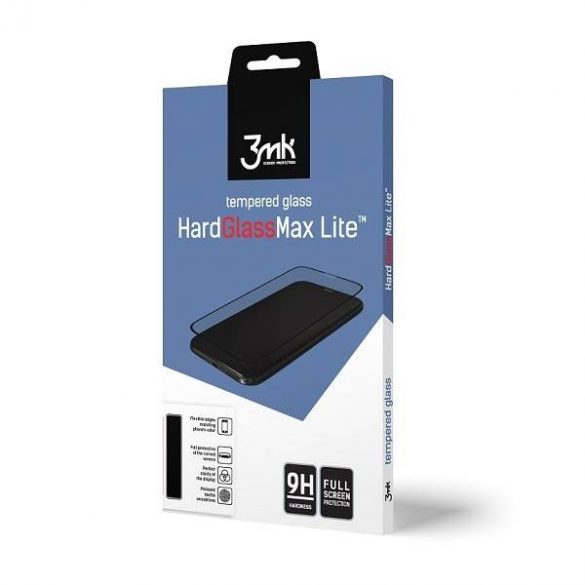 Protector de ecran 3MK HG Max Lite pentru iPhone Xs, de culoare neagră