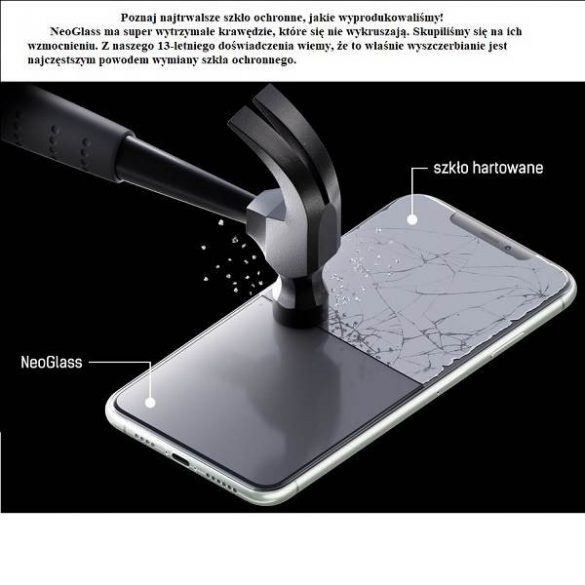 Protector de ecran 3MK NeoGlass pentru iPhone X/Xs, de culoare neagră