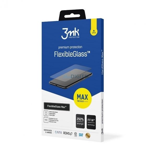 3mk FlexibleGlass Max film hibrid de sticlă cu finisaj negru Xiaomi Poco X2