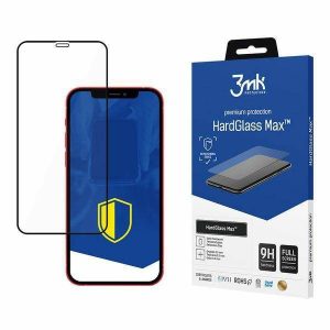 3MK HardGlass Max iPhone 12 Mini 5,4" czarny/negru, FullScreen Glass protector de ecran