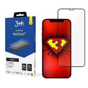 Protector de ecran 3MK NeoGlass iPhone 12 Mini de 5,4 inchi/negru