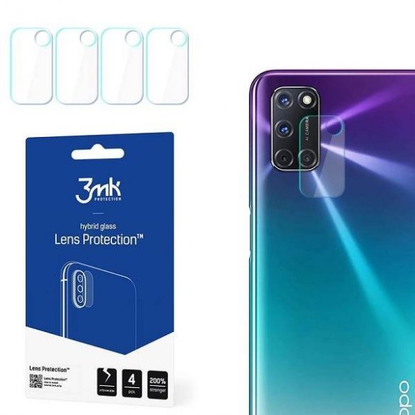 3MK Lens Protect Oppo A72 Ochrona și obiektyw aparatu 4szt screen protector