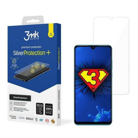 Protector de ecran 3MK Silver Protect+ Huawei P30 Lite Folia Antimicrobowa montowana și mokro