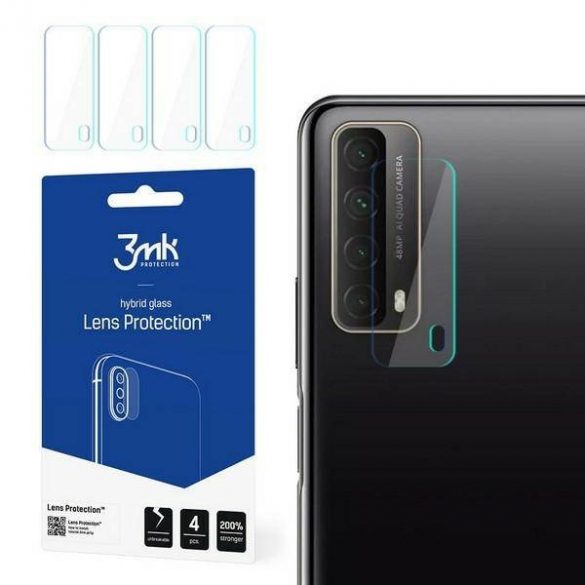 3MK Lens Protect Huawei P Smart 2021 Sticlă hibridă pentru obiectivul camerei foto 4pc protector de ecran