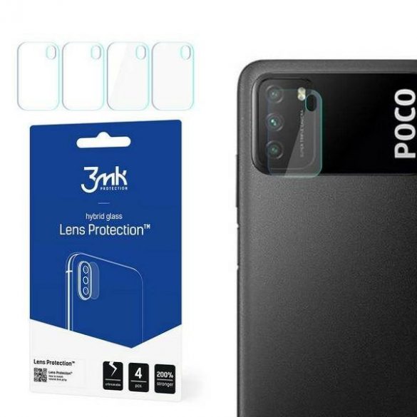 3MK Lens Protect Xiaomi Poco M3 Ochrona și obiektyw aparatu 4szt screen protector