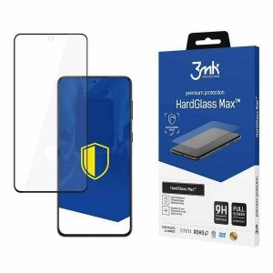 3MK HardGlass Max FP Samsung G998 S21 Ultra czarny/negru, FullScreen Glass Protectie pentru amprentă digitală