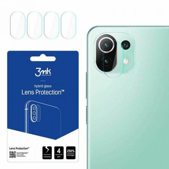 3MK Lens Protect Xiaomi Mi 11 Lite 5G Camera Lens Protection 4pcs ecran protector