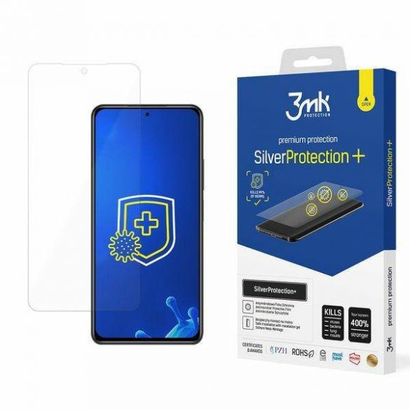 Protector de ecran 3MK Silver Protect+ Xiaomi Mi 11i 5G Folia Antimicrobowa montowana și mokro