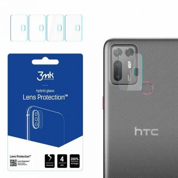 3MK Lens Protect HTC Desire 20+ Ochrona și obiektyw aparat 4szt screen protector