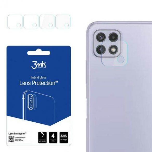 3MK Lens Protect Samsung A226 A22 5G Protecție pentru obiectivul camerei foto 4 buc protector de ecran