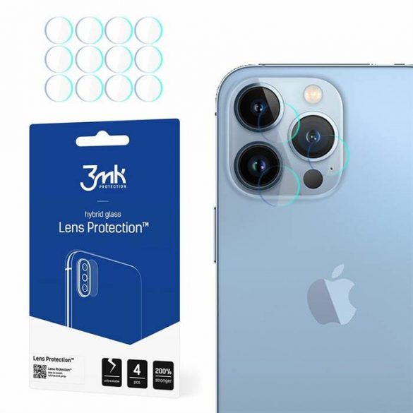 3MK Lens Protect iPhone 13 Pro Max Ochrona și obiektyw aparat 4szt screen protector