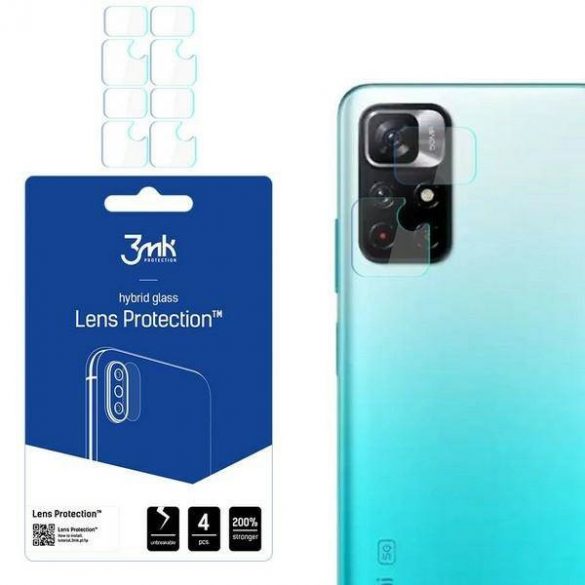 3MK Lens Protect Xiaomi Redmi Note 11 5G Ochrona și obiektyw aparat 4szt screen protector