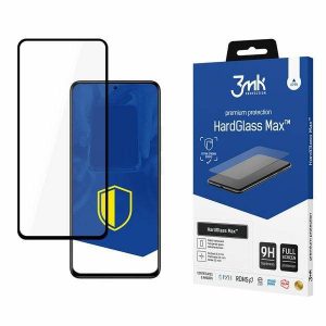 3MK Siclă hard Max Xiaomi Redmi Note 11 Pro 5G / Pro + 5G negru / negru FullScreen Folie sticlă protecție ecran