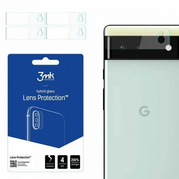 3MK Lens Protect Google Pixel 6 5G Ochrona și obiektyw aparat 4szt screen protector