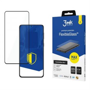 3MK Sticlă flexibilă Max Samsung S22 S901 negru/negru, Folie sticlă Hybrid z wzmocnionymi krawędziami ecran protector