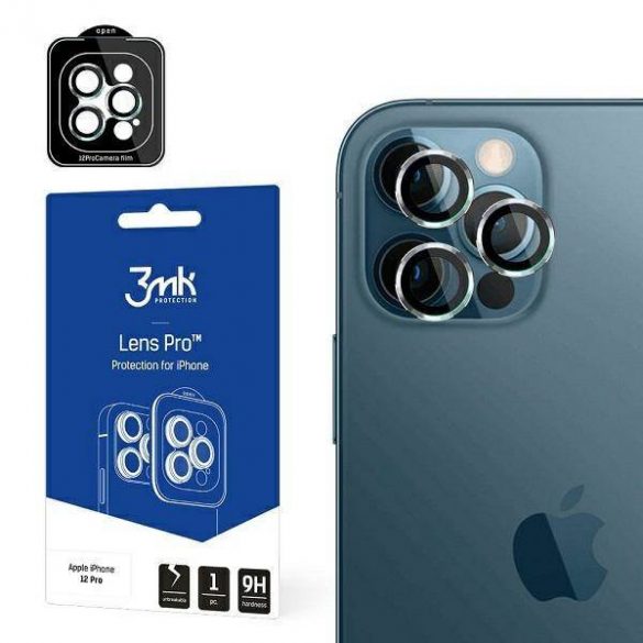 3MK Lens Protection Pro iPhone 12 Pro Ochrona și obiektyw aparate z ramką montażową 1szt.